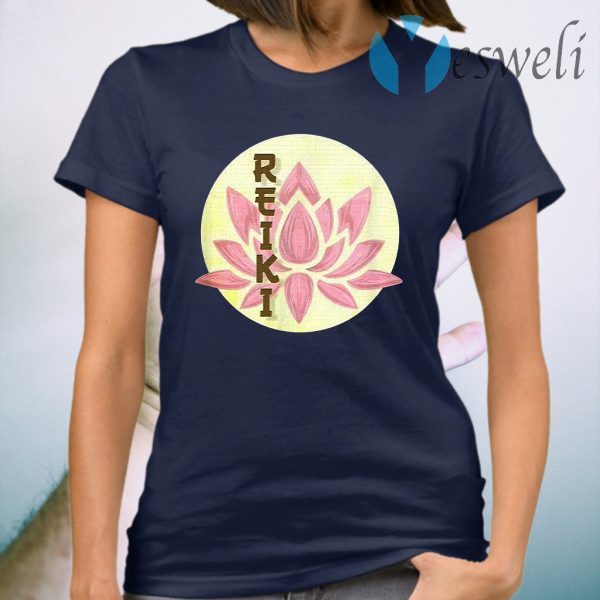 Reiki Pink Lotus Reiki Yoga T-Shirt