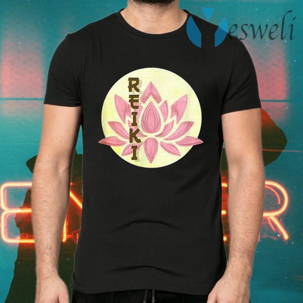 Reiki Pink Lotus Reiki Yoga T-Shirts