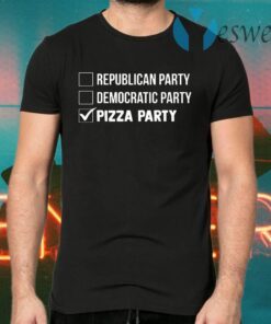 Republican Party Democratic Party Pizza Party T-Shirts