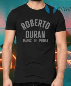 Roberto Duran Manos de Piedra Black T-Shirts