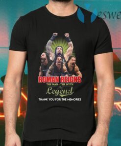 Roman Reigns the man the myth the legend signed thank you T-Shirts