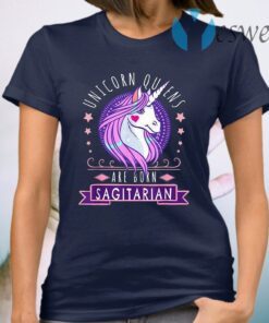 Sagittarius Queen Birthday Unicorn Zodiac T-Shirt