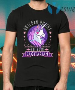 Sagittarius Queen Birthday Unicorn Zodiac T-Shirts