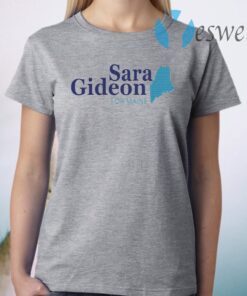 Sara Gideon White Logo Tee Sara Gideon For Senate T-Shirt