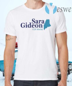 Sara Gideon White Logo Tee Sara Gideon For Senate T-Shirts