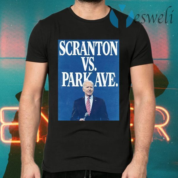 Scranton Vs. Park Ave Solid Blue T-Shirts