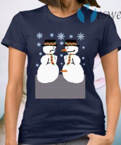 Snowman Nose Thief Ugly Christmas T-Shirt
