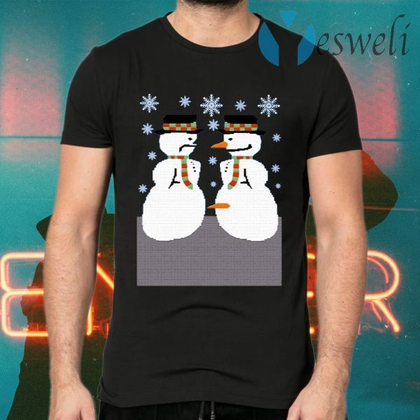 Snowman Nose Thief Ugly Christmas T-Shirts