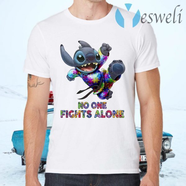 Stitch No One Fights Alone T-Shirts