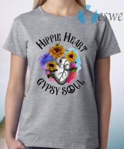 Sunflower Hippie heart Gypsy soul T-Shirt