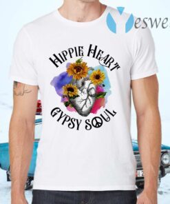 Sunflower Hippie heart Gypsy soul T-Shirts