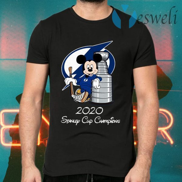 Tampa Bay Lightning Mickey Mouse 2020 Stanley Cup Champions T-Shirts