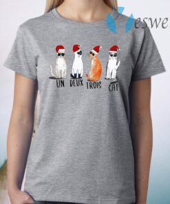 Un Deux Trois Cat Santa Christmas T-Shirt