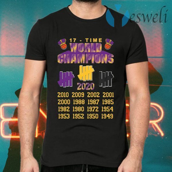 Undefeated LAKERS 17 Time Champions T-Shirts
