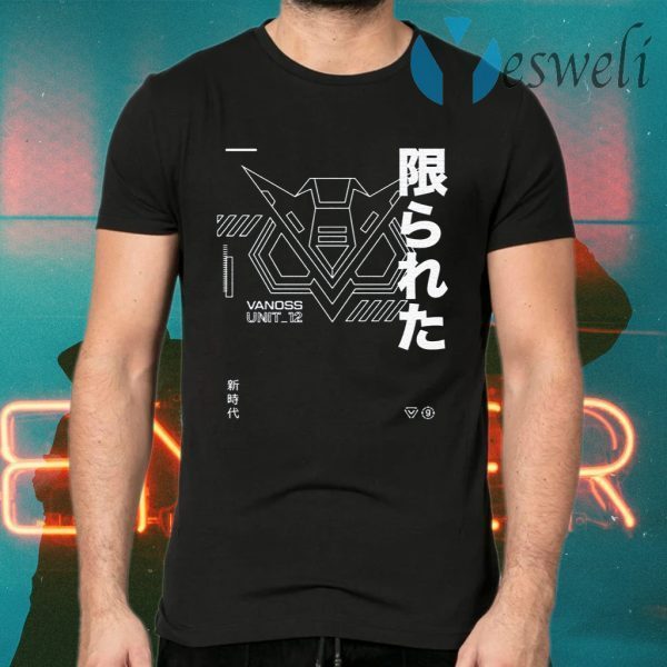 Vanoss Merch 3BlackDot Vanoss Katakana Long Sleeve T-Shirts