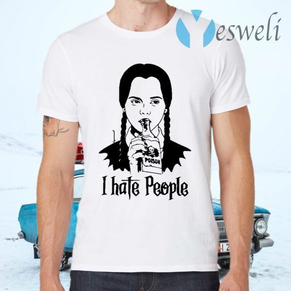 Wednesday Addams I Hate People T-Shirts