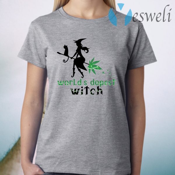 World’s Dopest Witch Cannabis Weed Girl T-Shirt