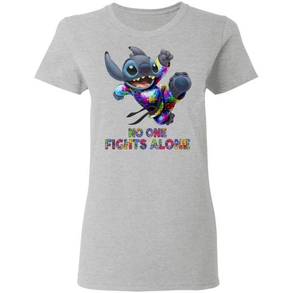 Stitch No One Fights Alone T-Shirt