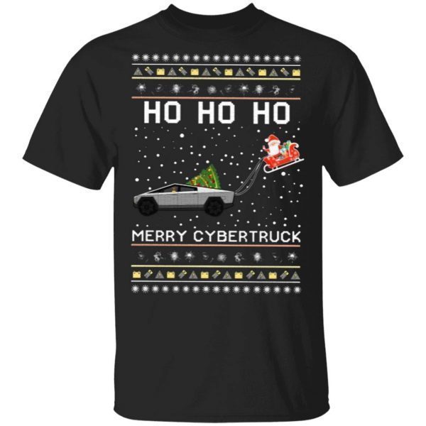 Ho Ho Ho Merry Cybertruck Christmas T-Shirt