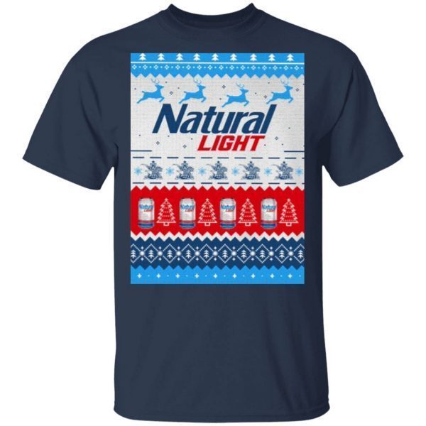 Natural Light Ugly Christmas T-Shirt