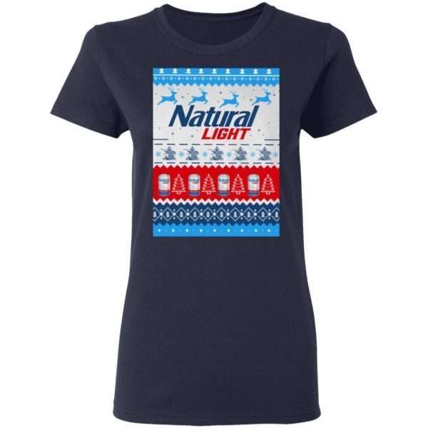 Natural Light Ugly Christmas T-Shirt