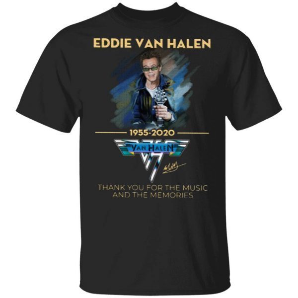 Eddie Van Halen Thank You For The Memories 1955-2020 T-Shirt