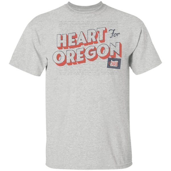 Heart For Oregon Charty T-Shirt