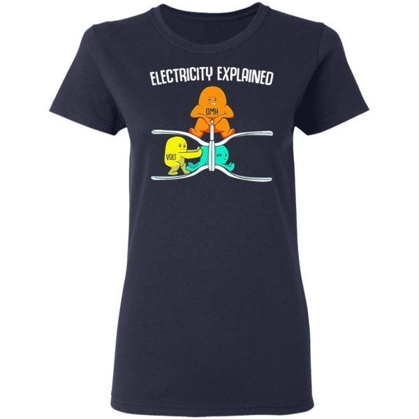 Electricity explained Omh Volt Amp T-Shirt