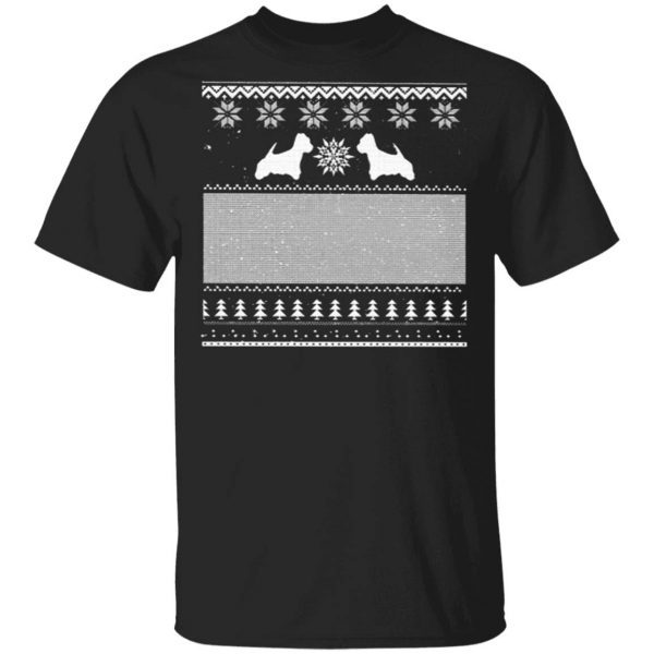 Westie Green Christmas T-Shirt