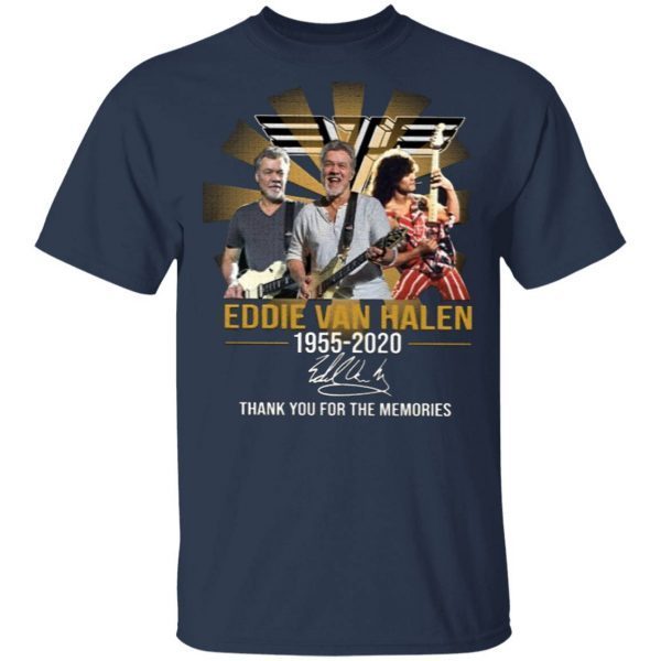 Eddie Van Halen 1955-2020 Thanks You For The Memories T-Shirt