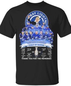 Tampa Bay Lightning stanley Cup Champions 2020 signatures T-Shirt