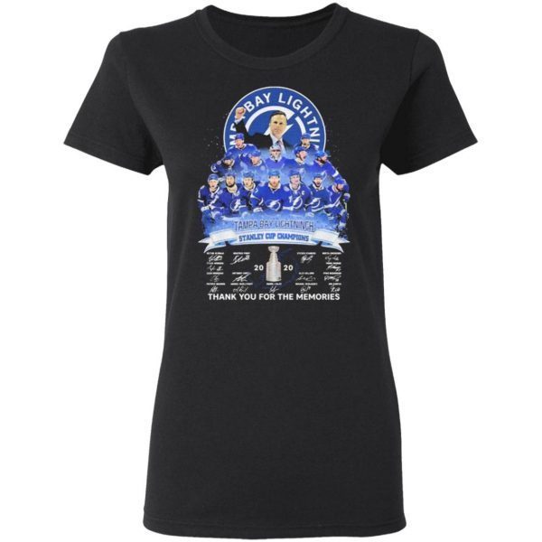 Tampa Bay Lightning stanley Cup Champions 2020 signatures T-Shirt
