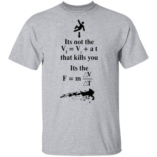 It’s not the that kills you it’s the landing T-Shirt