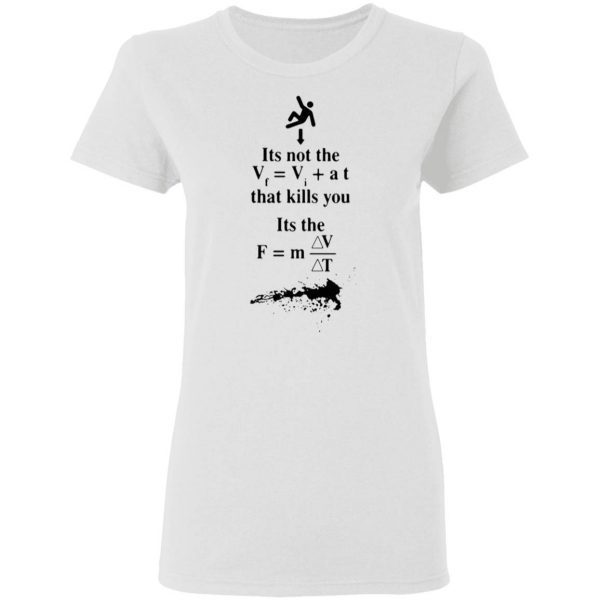 It’s not the that kills you it’s the landing T-Shirt