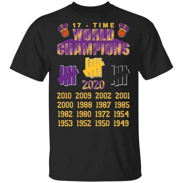 Undefeated LAKERS 17 Time Champions T-Shirt