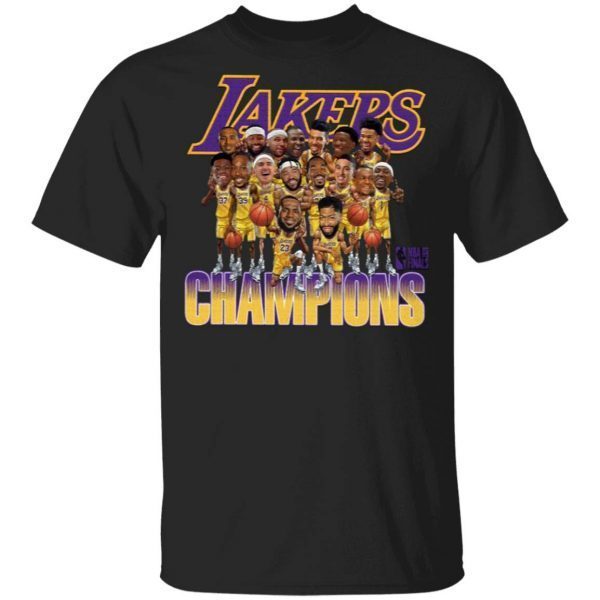 Lakers Caricature 2020 Championship T-Shirt