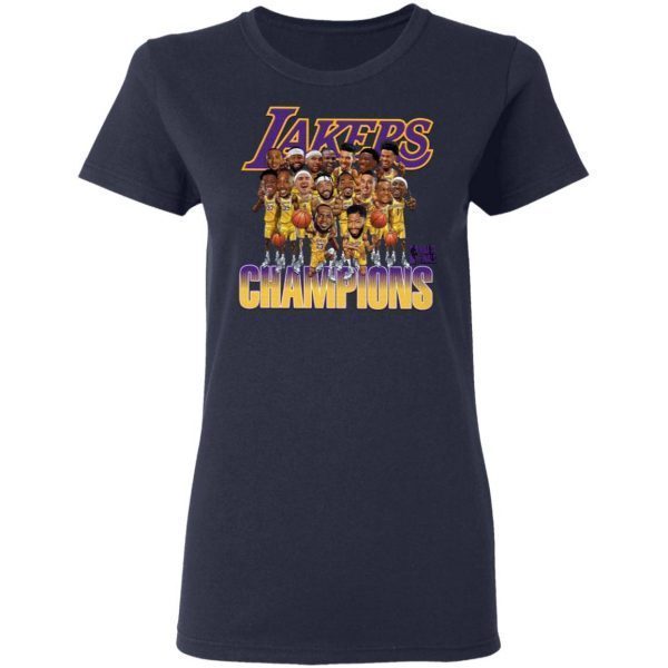 Lakers Caricature 2020 Championship T-Shirt