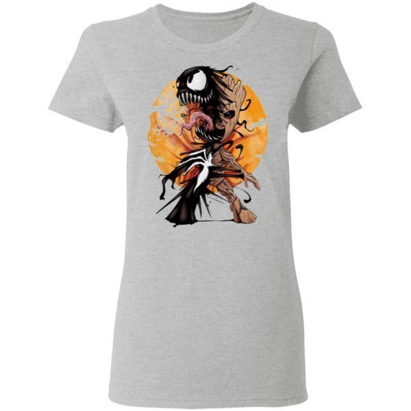 Baby Groot Venom moon Halloween T-Shirt