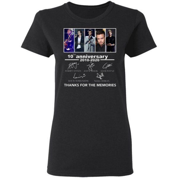 One Direction 10 Year Anniversary T-Shirt