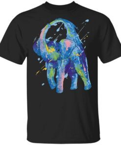 Watercolor Elephant Shower African T-Shirt