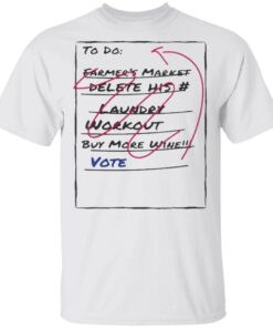 2020 Voter ToDo List T-Shirt