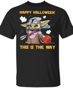 Baby Yoda Star War Happy Halloween this the way T-Shirt