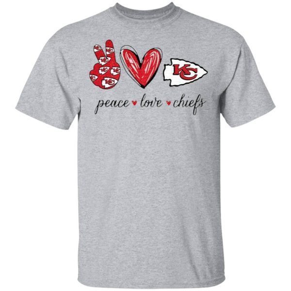 Peace Love Kansas City Chiefs T-Shirt