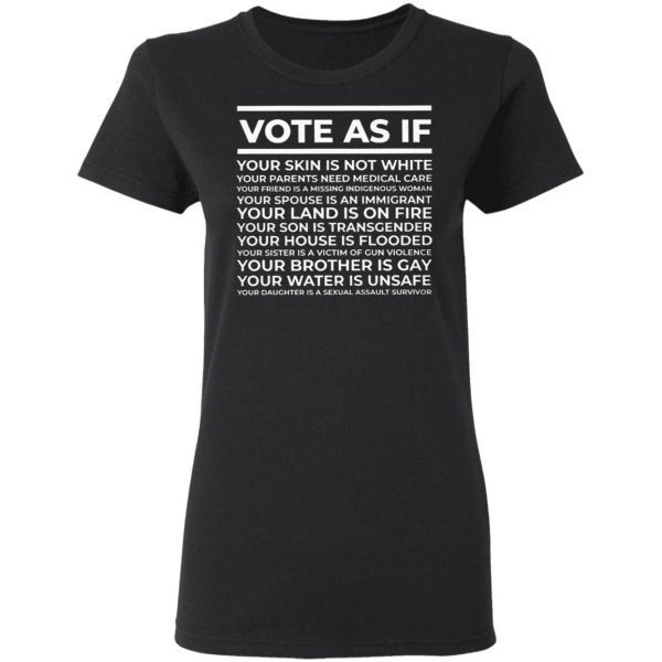 Vote As If T-Shirt