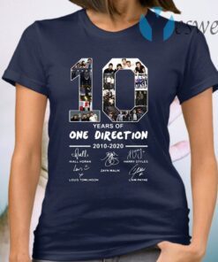 10 years of one direction 2010 2020 signatures T-Shirt