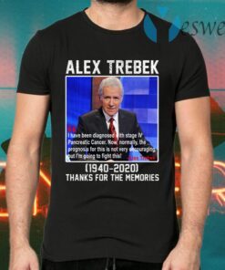 Alex Trebek 1940 2020 Thanks For The Memories T-Shirts