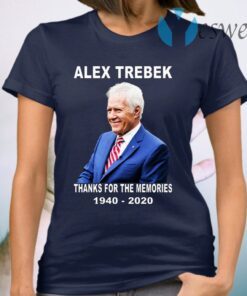 Alex Trebek Thanks For The Memories 1940 2020 T-Shirt