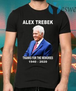 Alex Trebek Thanks For The Memories 1940 2020 T-Shirts