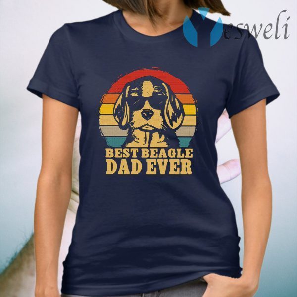 Best Beagle Dad Ever Vintage T-Shirt