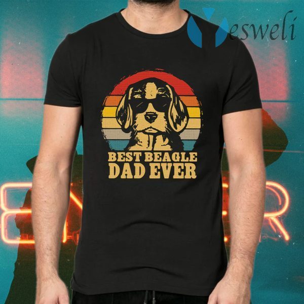 Best Beagle Dad Ever Vintage T-Shirts